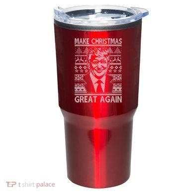 Make Christmas Great Again Funny Trump Ugly Tumbler
