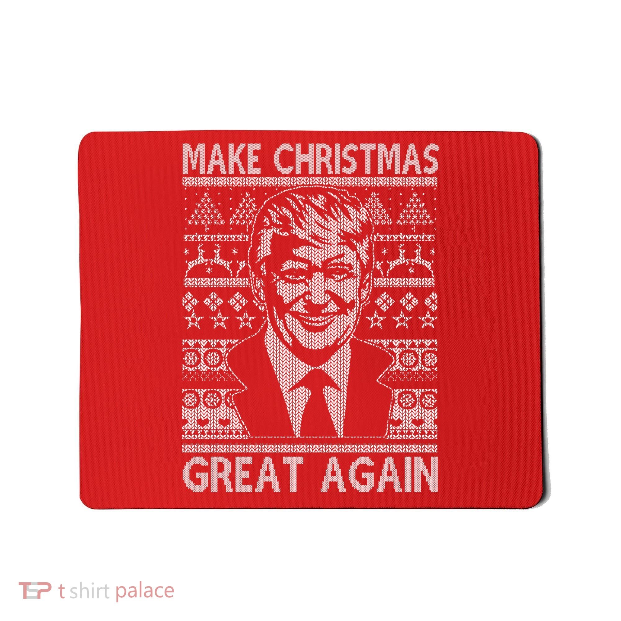 Make Christmas Great Again Funny Trump Ugly Mousepad