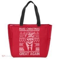 Make Christmas Great Again Funny Trump Ugly Tote Bag thumb 0