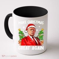 Make Christmas Great Again Funny Santa Trump 2024 Xmas Meaningful Gift Coffee Mug thumb 0