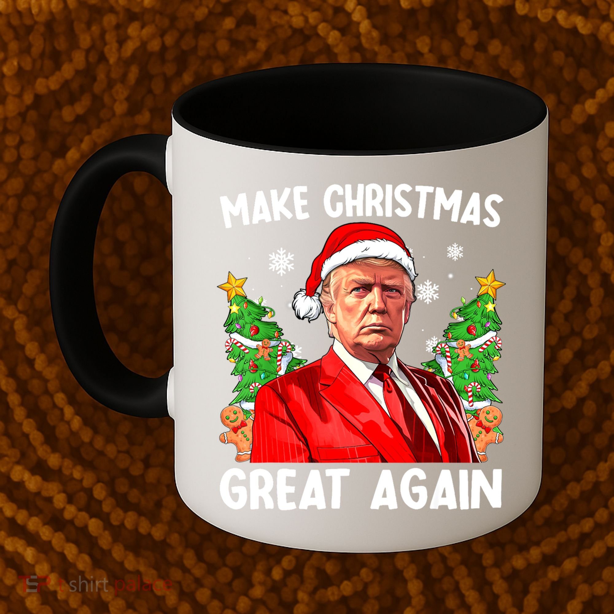 Make Christmas Great Again Funny Santa Trump 2024 Xmas Meaningful Gift Coffee Mug
