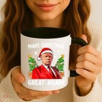 Make Christmas Great Again Funny Santa Trump 2024 Xmas Meaningful Gift Coffee Mug thumb 3