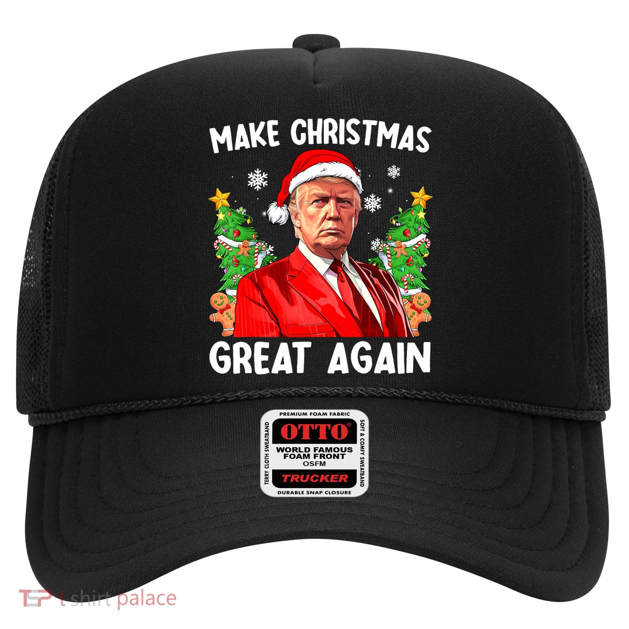 Make Christmas Great Again Funny Santa Trump 2024 Xmas Meaningful Gift Hat