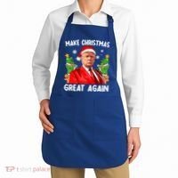 Make Christmas Great Again Funny Santa Trump 2024 Xmas Meaningful Gift Apron thumb 2