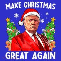 Make Christmas Great Again Funny Santa Trump 2024 Xmas Meaningful Gift Kids Long Sleeve Shirt thumb 2
