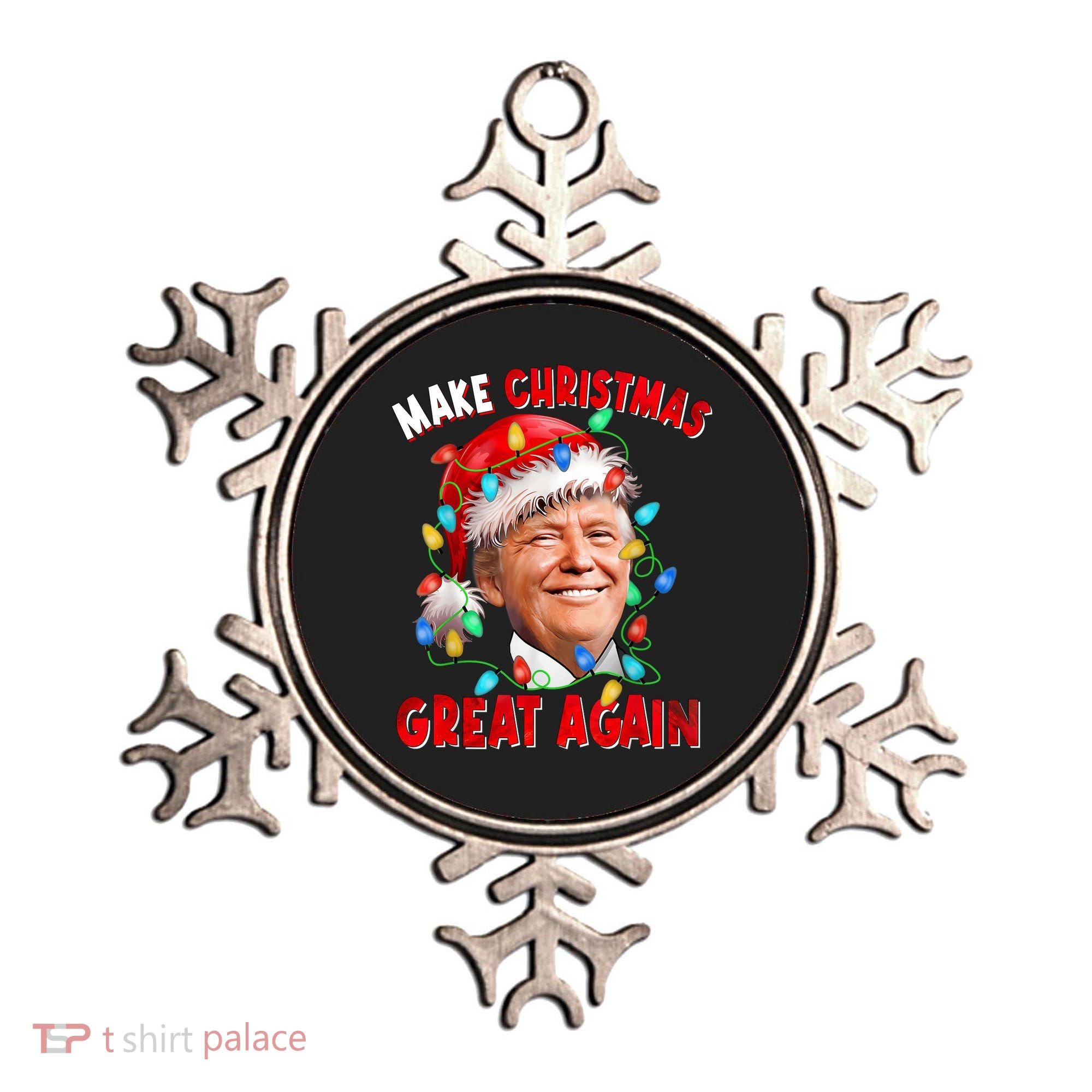 Make Christmas Great Again Funny Donald Trump Xmas Lights Ornament