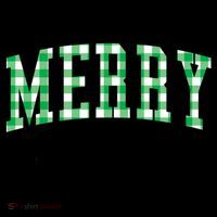 Merry Christmas Green Classic Checkered Coffee Mug thumb 5