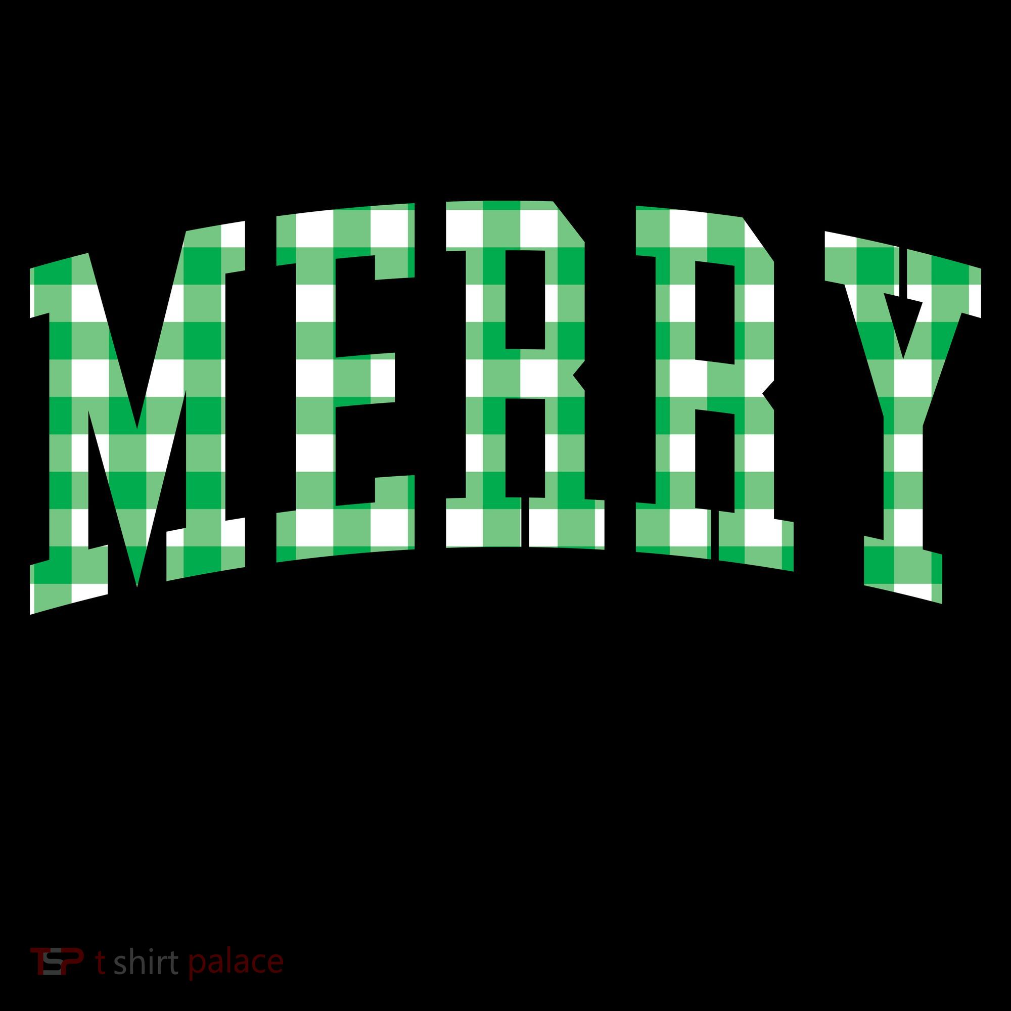 Merry Christmas Green Classic Checkered Coffee Mug