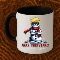 Make Christmas Great Again Snowman Trump Holiday Coffee Mug thumb 2