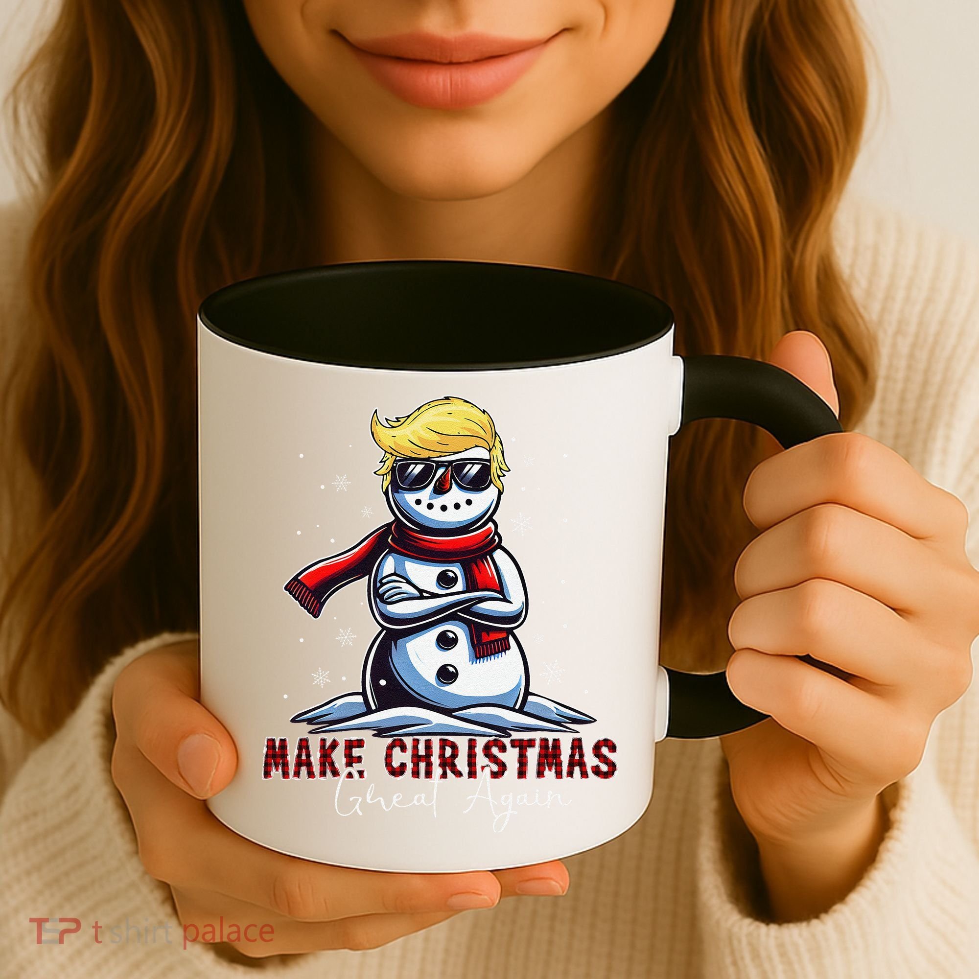 Make Christmas Great Again Snowman Trump Holiday Coffee Mug