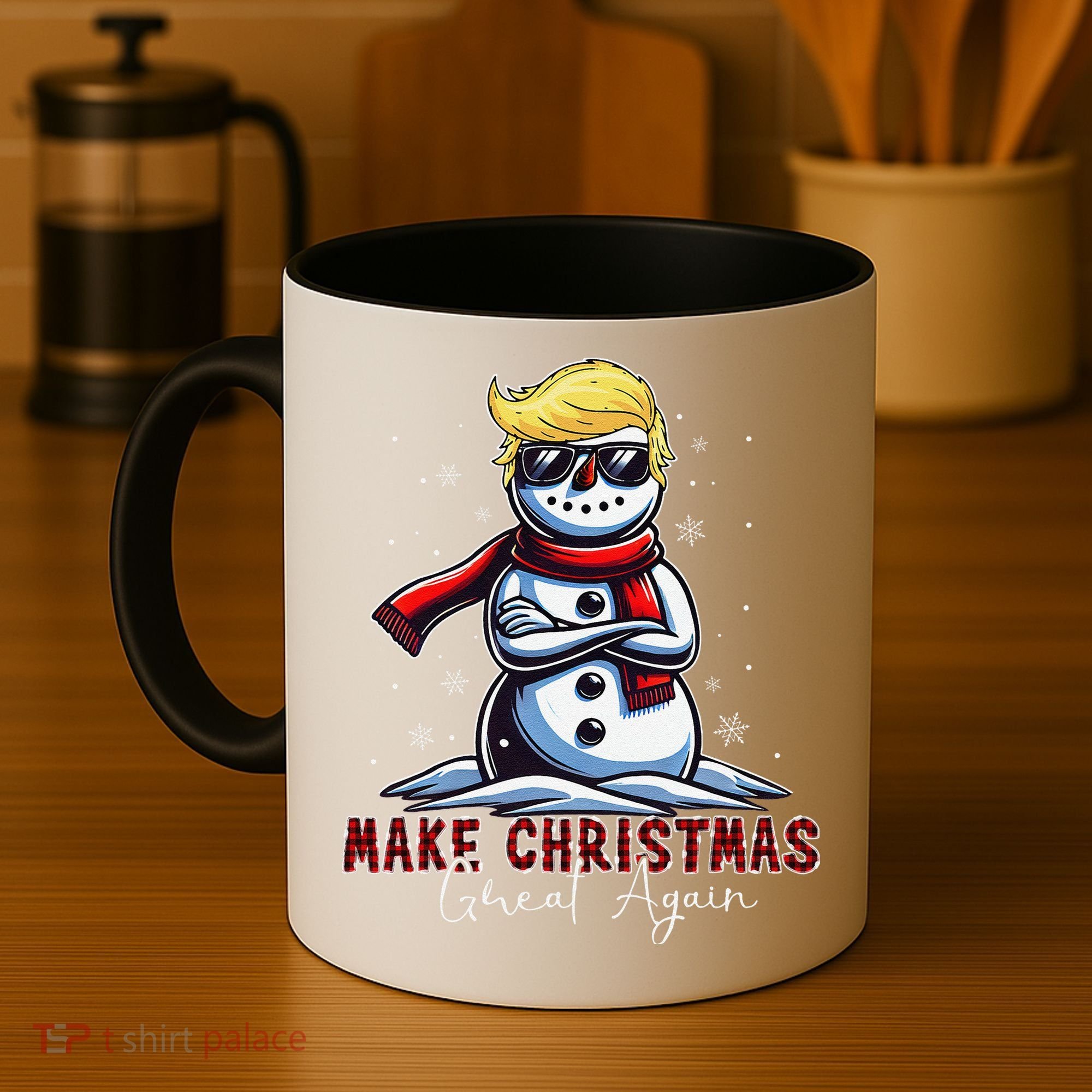 Make Christmas Great Again Snowman Trump Holiday Coffee Mug