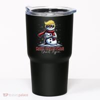 Make Christmas Great Again Snowman Trump Holiday Tumbler thumb 0