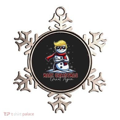 Make Christmas Great Again Snowman Trump Holiday Ornament