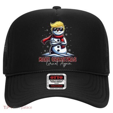 Make Christmas Great Again Snowman Trump Holiday Hat