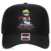 Make Christmas Great Again Snowman Trump Holiday Hat thumb 0