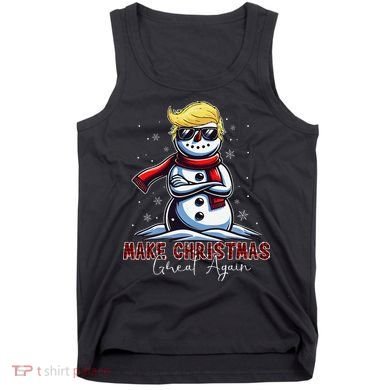 Make Christmas Great Again Snowman Trump Holiday Tank Top
