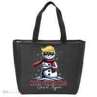 Make Christmas Great Again Snowman Trump Holiday Tote Bag thumb 0