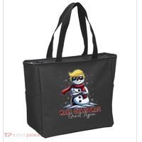 Make Christmas Great Again Snowman Trump Holiday Tote Bag thumb 2