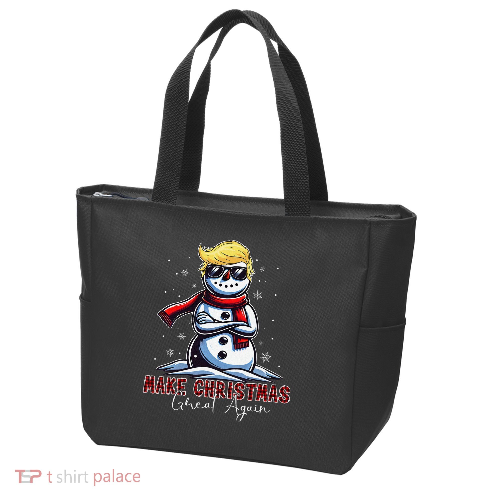 Make Christmas Great Again Snowman Trump Holiday Tote Bag