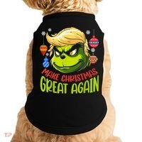 Make Christmas Great Again Donald Trump Xmas Funny Gift Doggie Tank thumb 0