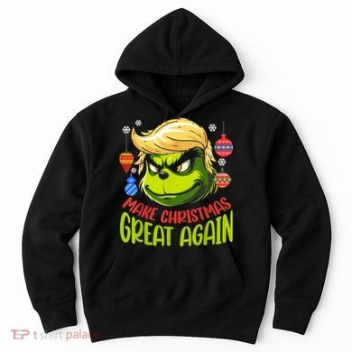 Make Christmas Great Again Donald Trump Xmas Funny Gift Hoodie