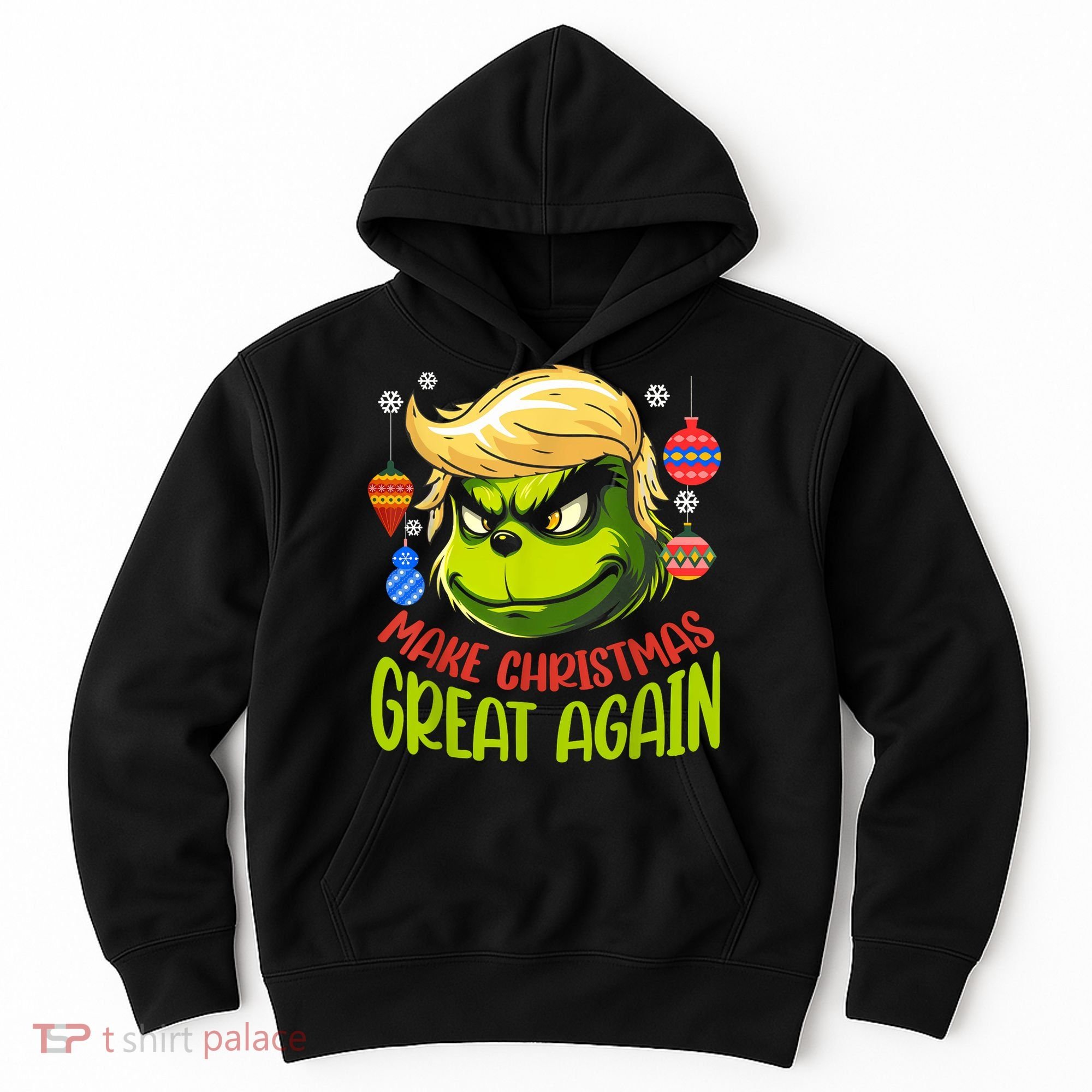 Make Christmas Great Again Donald Trump Xmas Funny Gift Hoodie