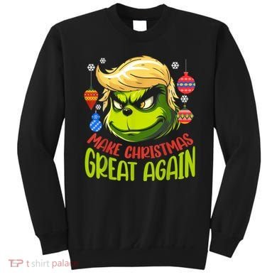 Make Christmas Great Again Donald Trump Xmas Funny Gift Sweatshirt