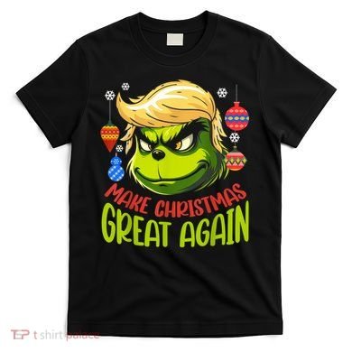 Make Christmas Great Again Donald Trump Xmas Funny Gift T-Shirt