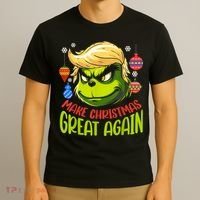 Make Christmas Great Again Donald Trump Xmas Funny Gift T-Shirt thumb 3