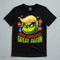 Make Christmas Great Again Donald Trump Xmas Funny Gift T-Shirt thumb 5