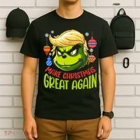 Make Christmas Great Again Donald Trump Xmas Funny Gift T-Shirt thumb 6