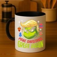 Make Christmas Great Again Donald Trump Xmas Funny Gift Coffee Mug thumb 4