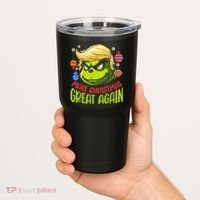 Make Christmas Great Again Donald Trump Xmas Funny Gift Tumbler thumb 2