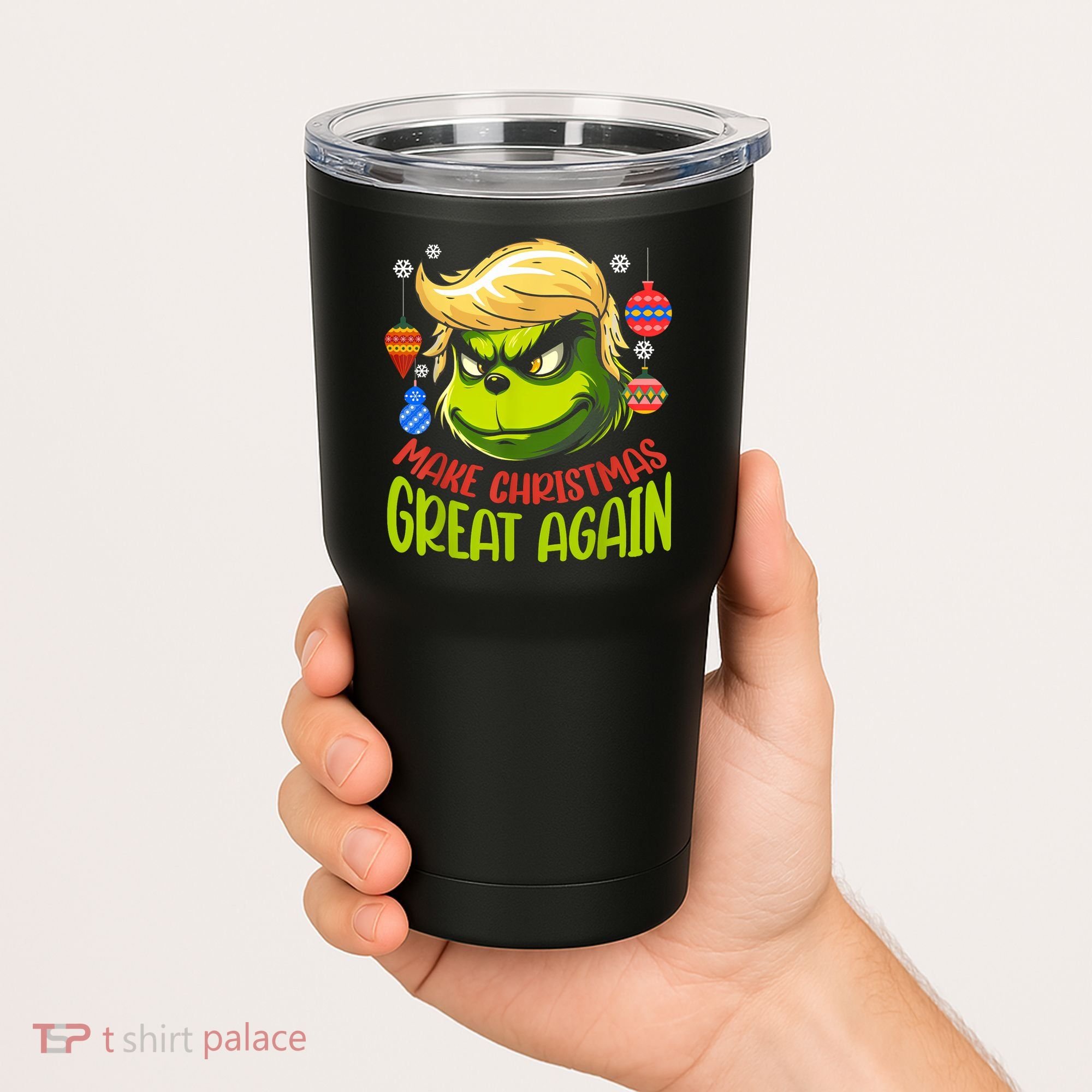 Make Christmas Great Again Donald Trump Xmas Funny Gift Tumbler