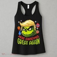 Make Christmas Great Again Donald Trump Xmas Funny Gift Women's Tank Top thumb 3