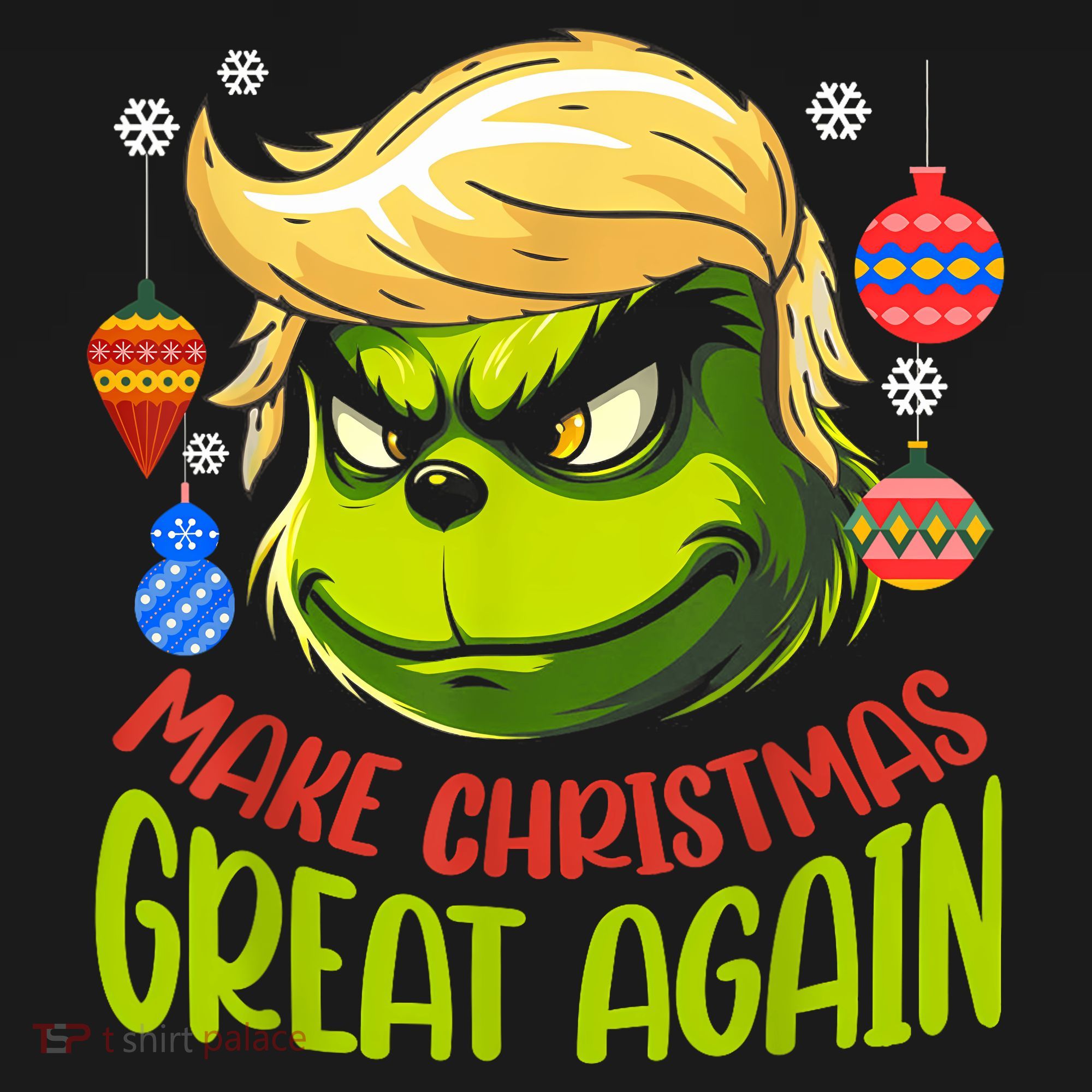 Make Christmas Great Again Donald Trump Xmas Funny Gift Women's Tank Top