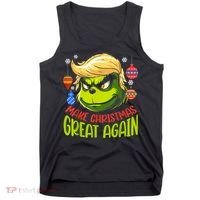 Make Christmas Great Again Donald Trump Xmas Funny Gift Tank Top thumb 0