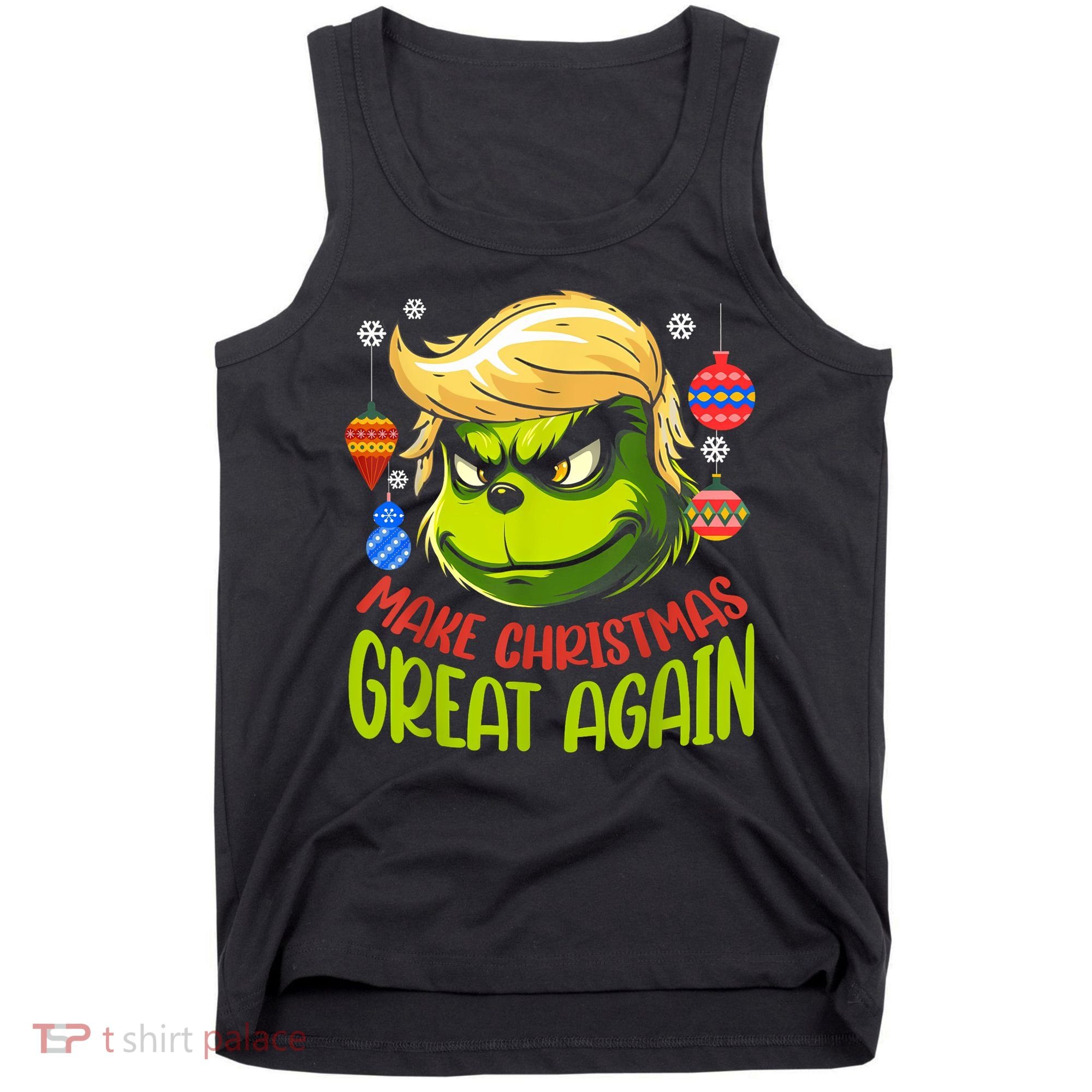 Make Christmas Great Again Donald Trump Xmas Funny Gift Tank Top