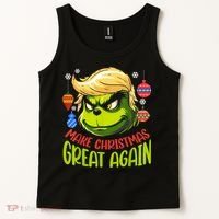 Make Christmas Great Again Donald Trump Xmas Funny Gift Tank Top thumb 2
