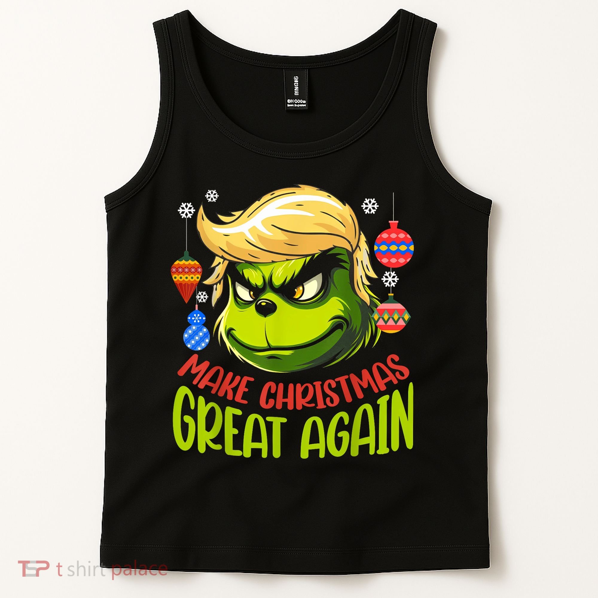 Make Christmas Great Again Donald Trump Xmas Funny Gift Tank Top