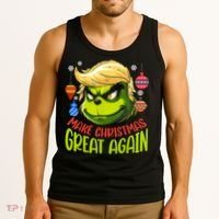 Make Christmas Great Again Donald Trump Xmas Funny Gift Tank Top thumb 3