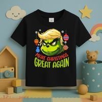 Make Christmas Great Again Donald Trump Xmas Funny Gift Toddler T-Shirt thumb 3