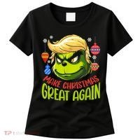 Make Christmas Great Again Donald Trump Xmas Funny Gift Women's T-Shirt thumb 0