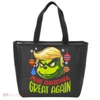 Make Christmas Great Again Donald Trump Xmas Funny Gift Tote Bag thumb 0