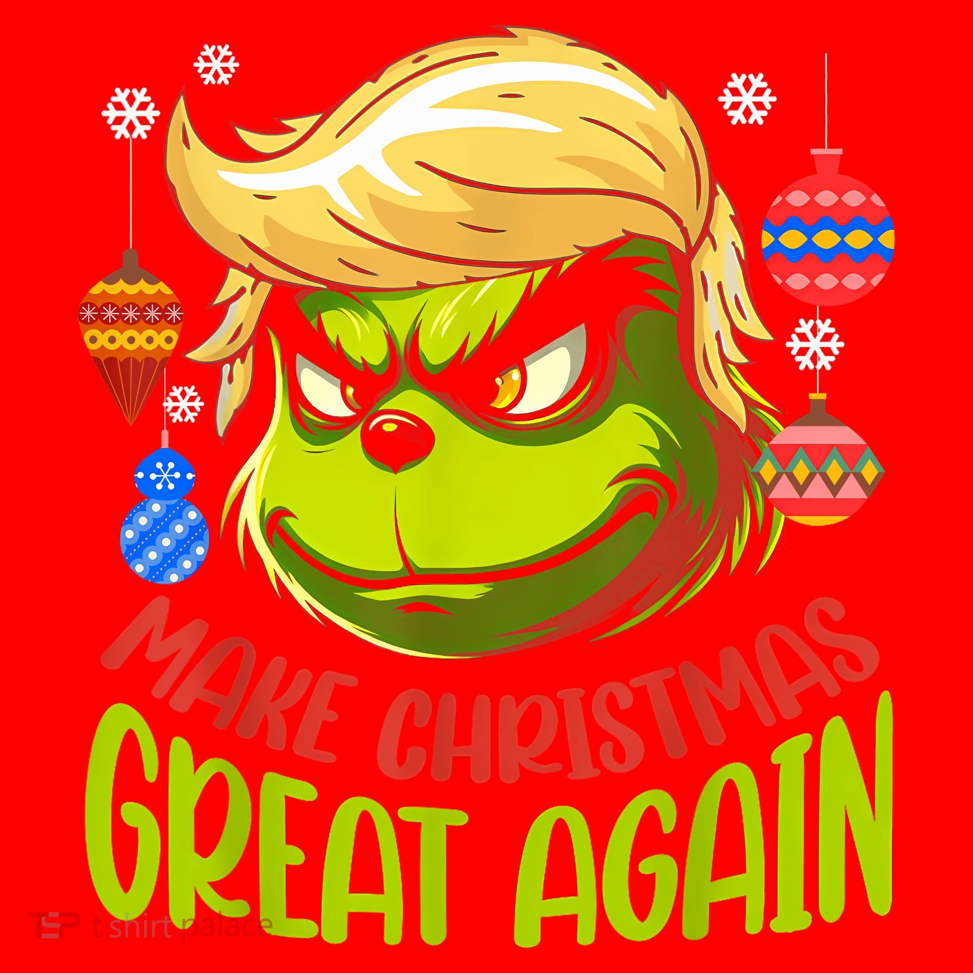 Make Christmas Great Again Donald Trump Xmas Funny Gift Santa Hat