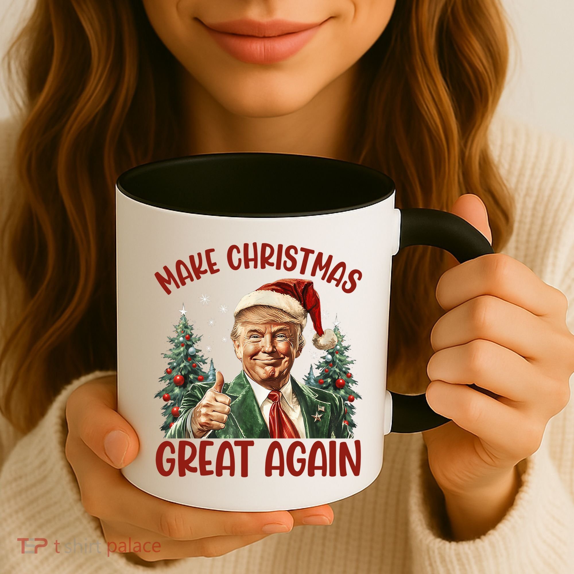 Make Christmas Great Again Donald Trump Funny Holiday Coffee Mug