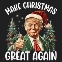 Make Christmas Great Again Donald Trump Funny Holiday Beanie thumb 2