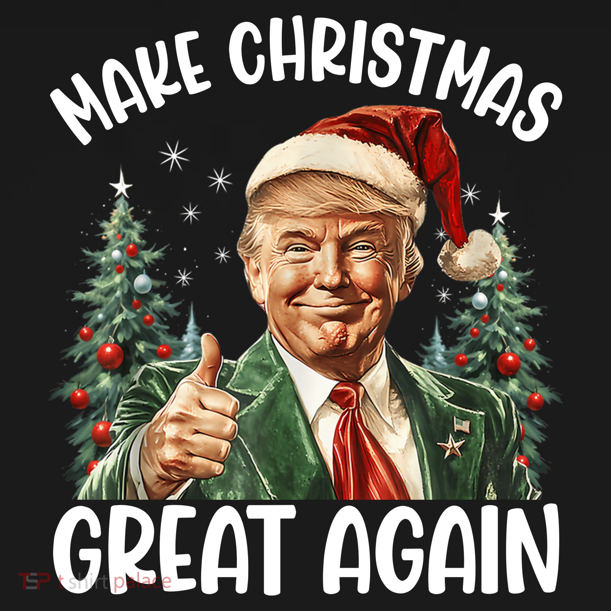 Make Christmas Great Again Donald Trump Funny Holiday Women's Hoodie