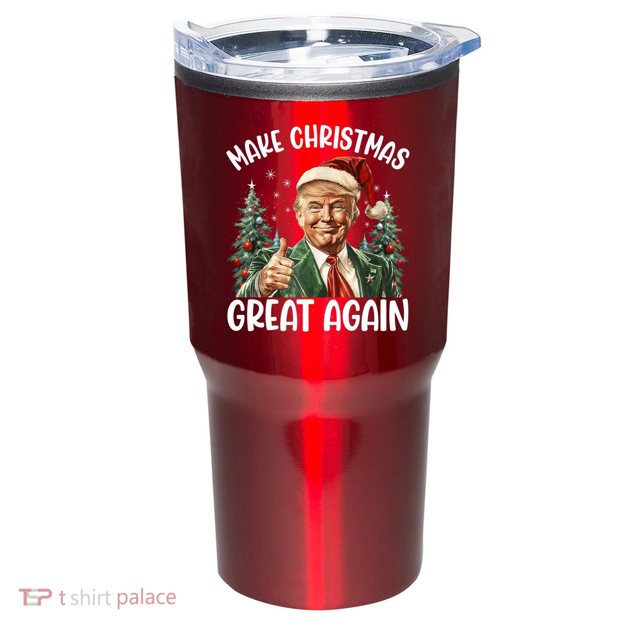 Make Christmas Great Again Donald Trump Funny Holiday Tumbler