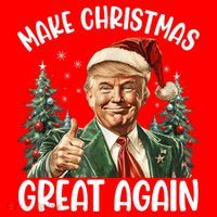 Make Christmas Great Again Donald Trump Funny Holiday Mousepad thumb 1